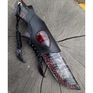 БЛИСКАВКА ексклюзивний ніж ручної роботи майстра студії Павла Гончаренка, замовити купити в Україні (Сталь - CPM 121 REX в ламінаті з нержавіючого дамаску 68 HRC). Photo 2